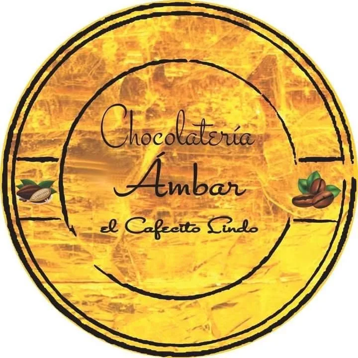 Logo de Chocolatería Ámbar, el cafecito lindo