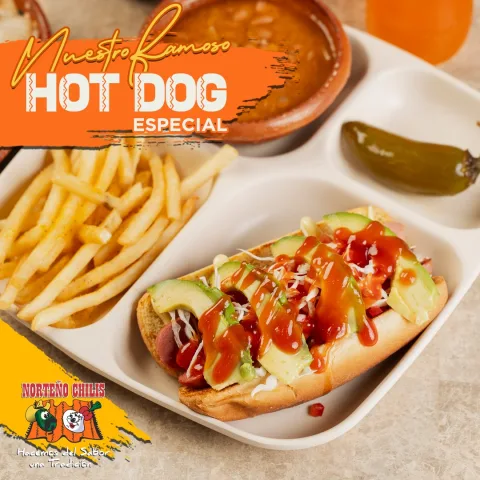 Norteño Chilis Fco Villa HotDog Especial
